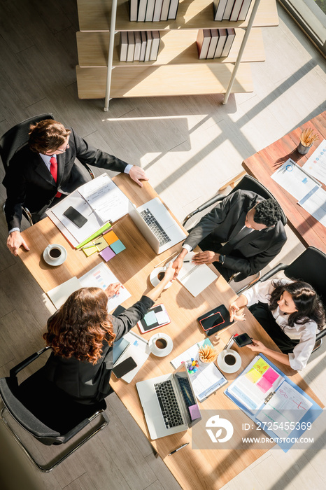 business people have business meeting in meeting room in business office