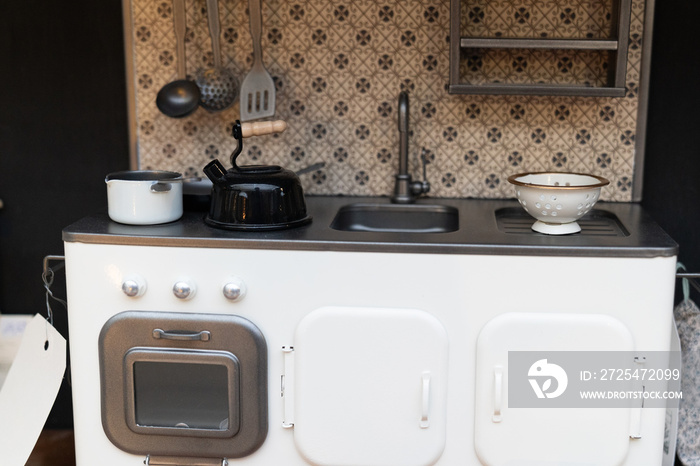 Old vintage kitchen in country house