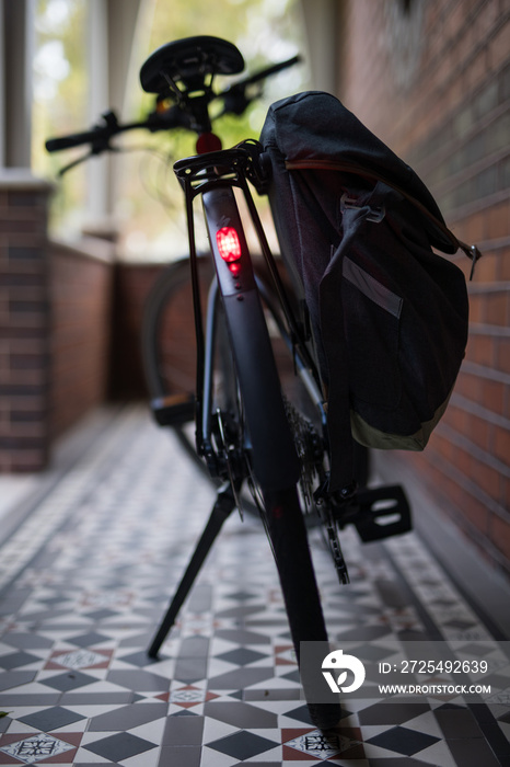 现代蓝色ebike电动自行车