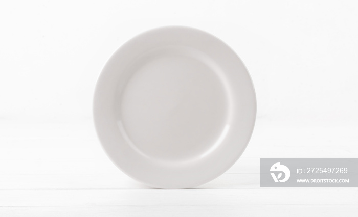 Blank white ceramic dinner dish