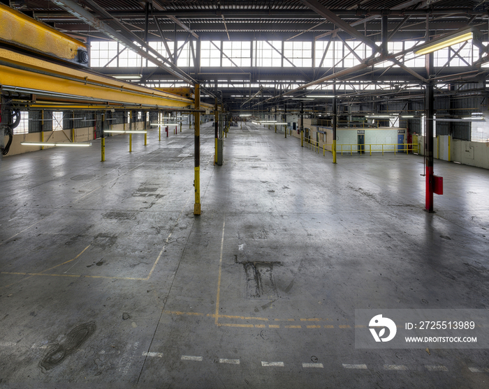 An empty industrial building in Los Angeles