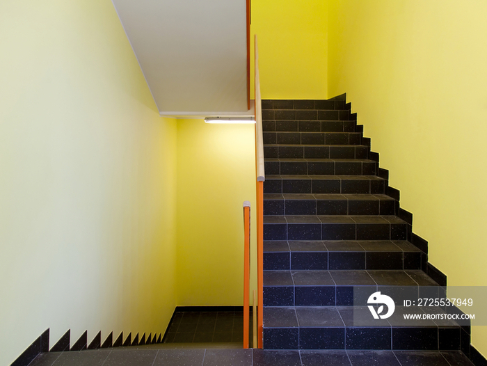 Empty Hospital Stairwell