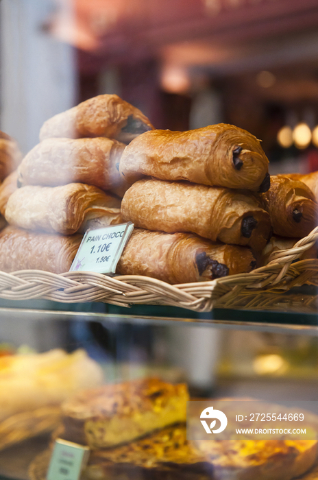 Bakery display window, Paris, France