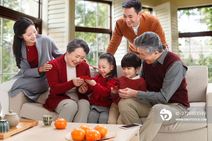 幸福家庭过新年