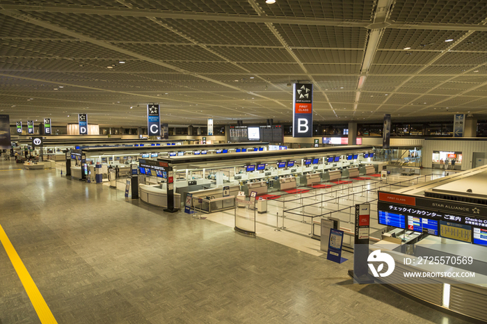 Departure floor at Narita Airport