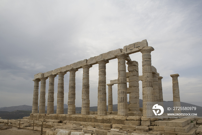 Greece, Cape Sounion, Temple of Poseidon