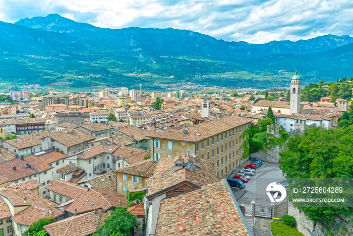 Rovereto town in Trentino, Italy