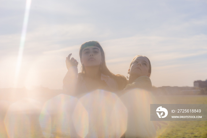 Women dancing in Nature