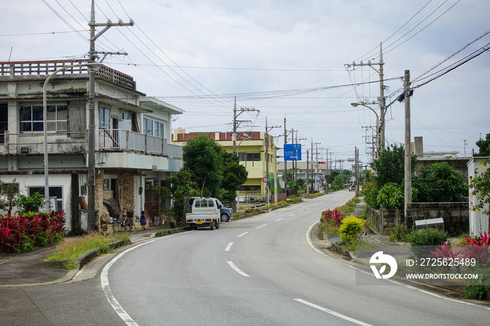 西表島の市街地