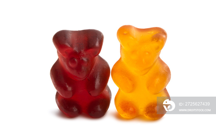 jelly bears isolated