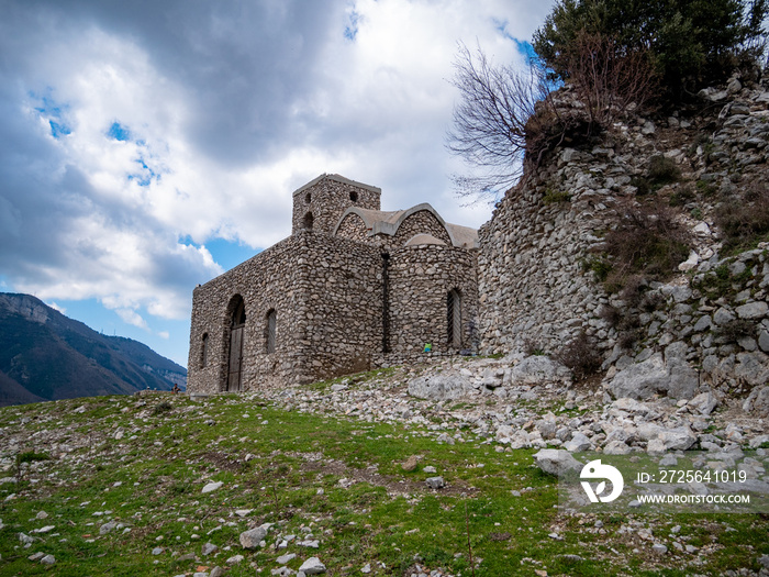 church of Santa Maria Del Pino, hermitage in Gragnano, Lattari Mount, Naples, Campania, Iataly