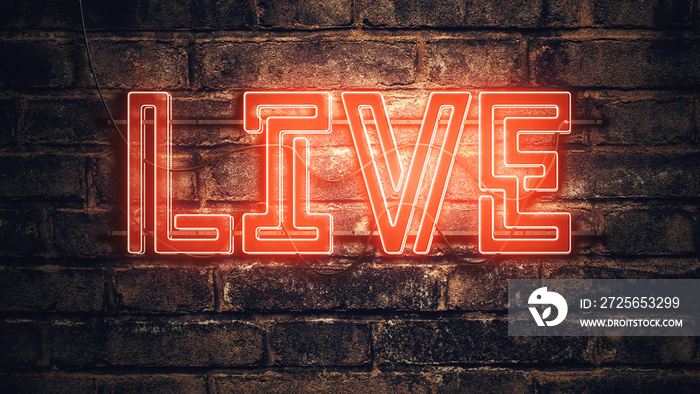 Live neon sign