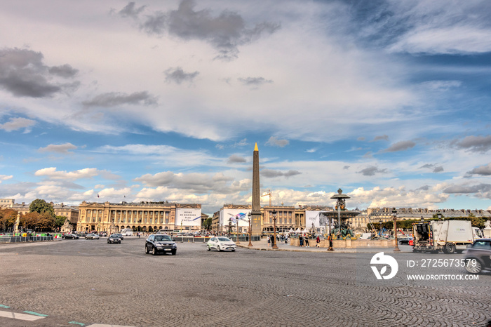 Paris, Place de la Concorde, HDR Image