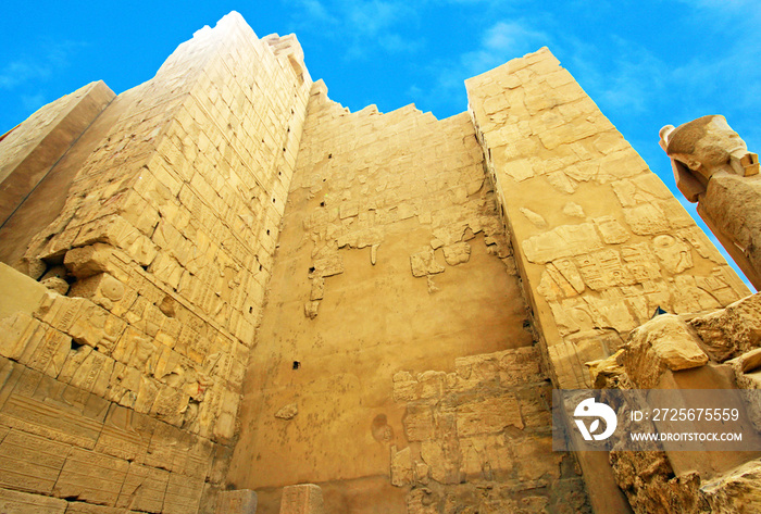 Ancient ruins of Karnak temple in Luxor. Egypt