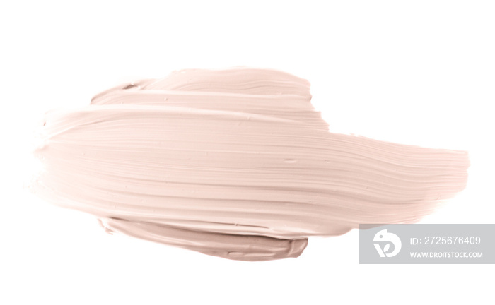 Make-up pale base foundation brush strokes and smudge texture