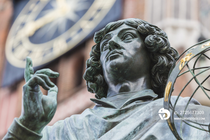 Monument of great astronomer Nicolaus Copernicus, Torun, Poland