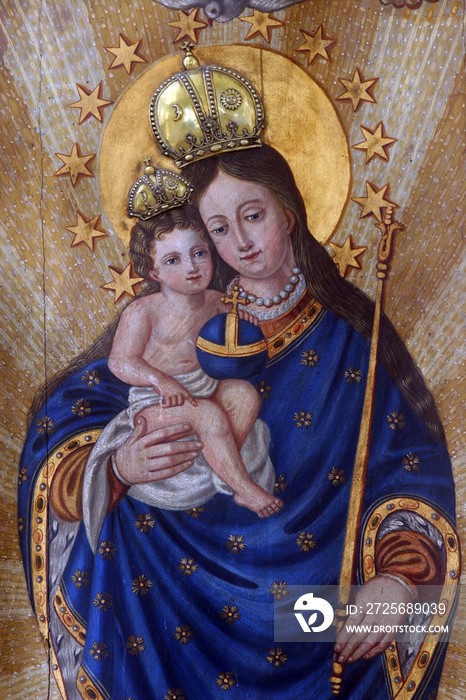 Blessed Virgin Mary with baby Jesus