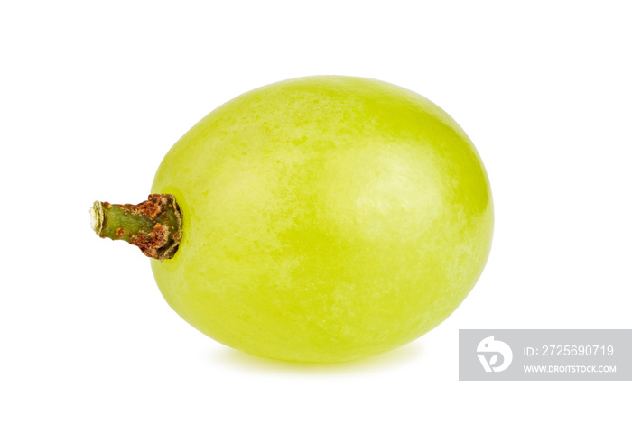 One grape isolated on white background closeup