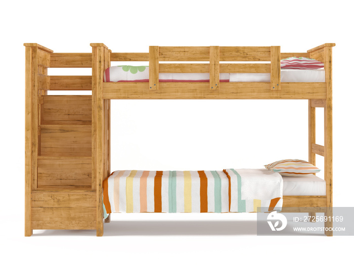 Bunk bed isolated