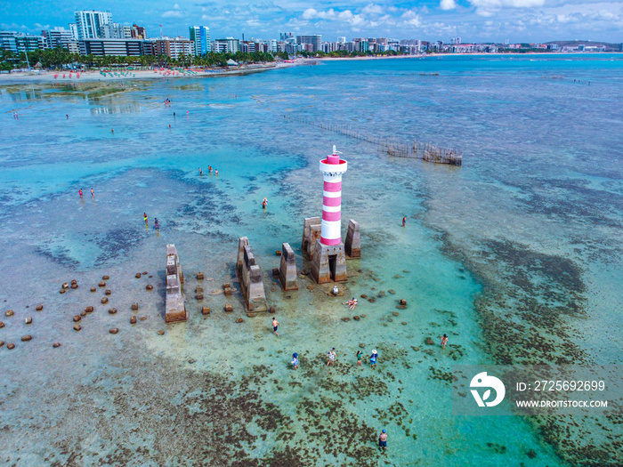 Farol de ponte verde em Maceió - Alagoas - Brasil