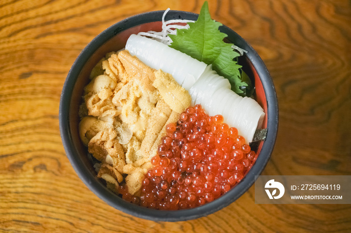 北海道の海鮮丼