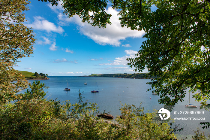 View of the estuary of the Helford River, Cornwall