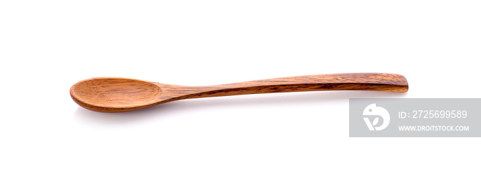 wooden spoon isolated on white background