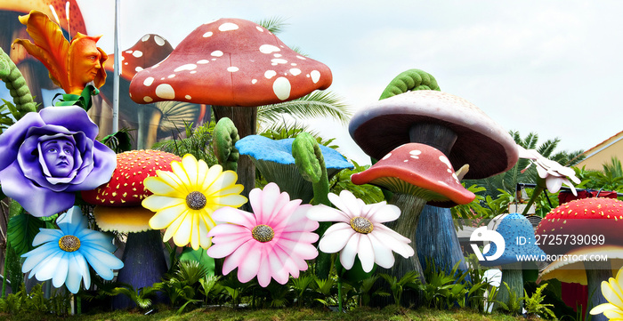 花园里的蘑菇