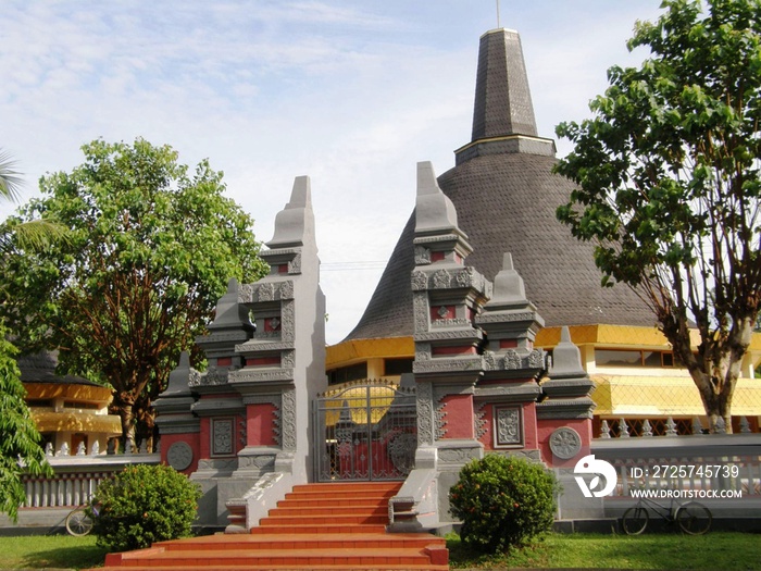 美丽微型印度尼西亚的Vihara (TMII)