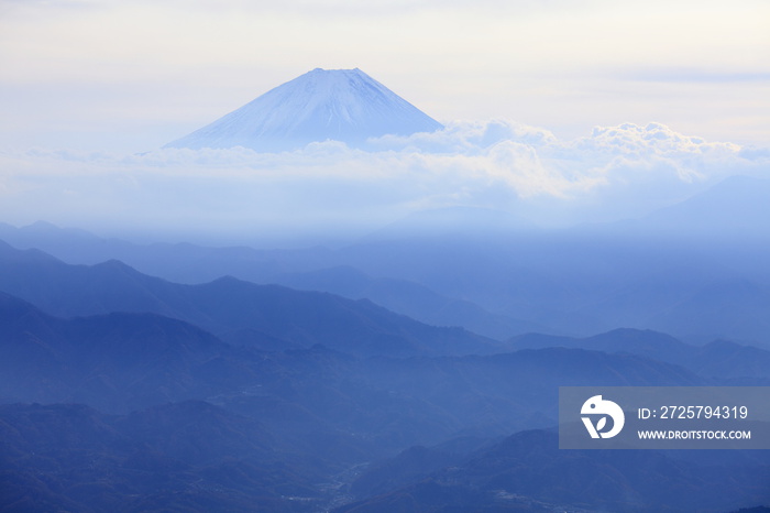 初冬的富士山