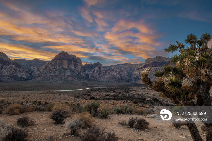 Red Rock near Las Vegas long exposure