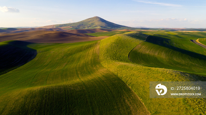 Long Shadows at Steptoe Butte Palouse Region Sunset