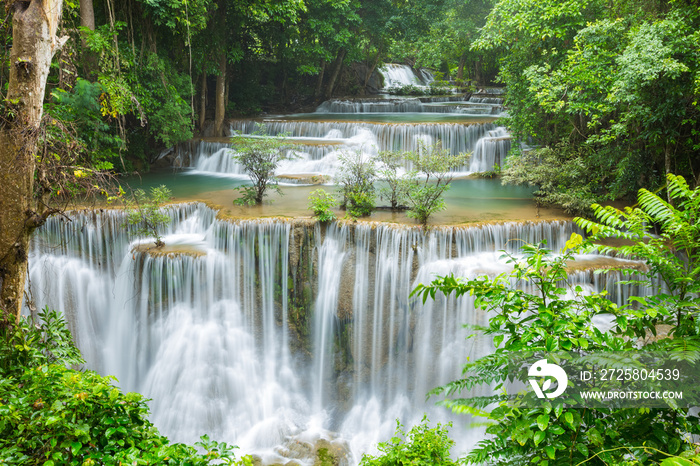 beautiful waterfall in Thailand