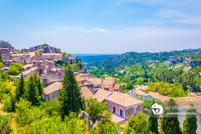 Medieval village of Les Baux des Provence in France