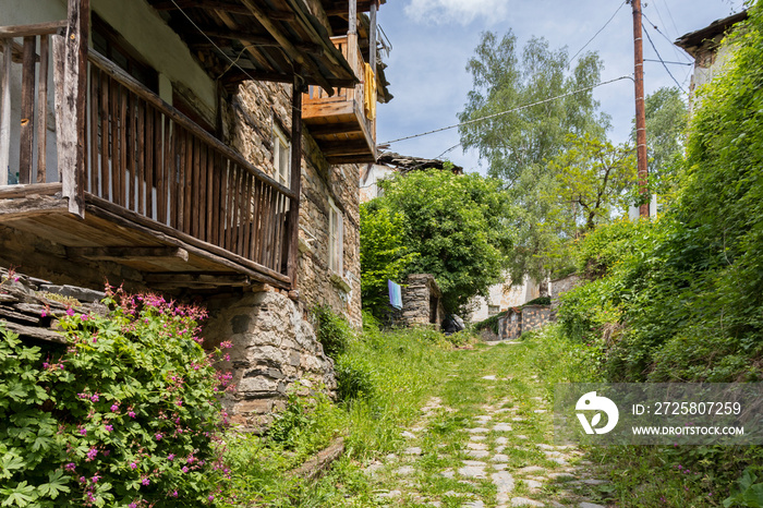 Village of Kosovo with nineteenth century houses, Bulgaria