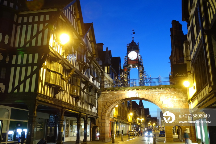 Eastgate Clock，切斯特-柴郡，英国