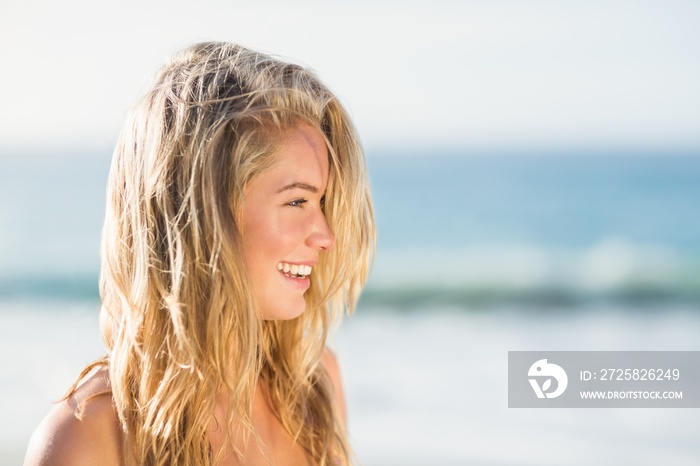 Portrait of woman on the beach