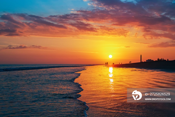 beach of maspalomas, gran canaria