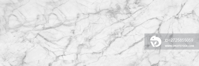 panoramic white background from marble stone texture for design