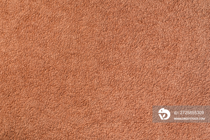 Smooth seamless texture of a terry towel. Sand color