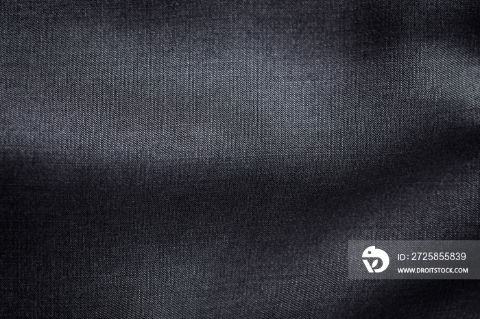 Close up of dark tencel fabric. Tencel (Lyocell) is a form of rayon that consists of cellulose fibre