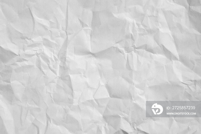 Crumpled white paper background