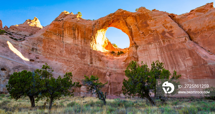 Window Rock in morning light, Arizona, USA