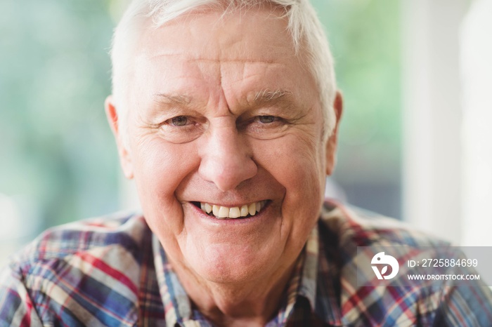 Portrait of happy senior man