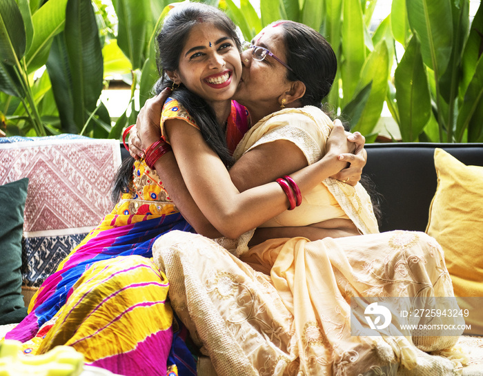 A happy Indian family