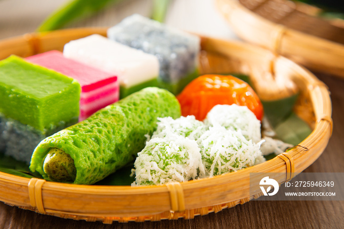 Malaysia popular assorted sweet dessert or simply known as kueh or kuih