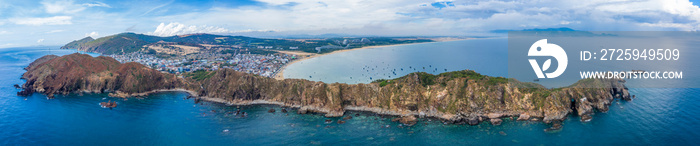 Beautiful landscape in Eo Gio, Quy Nhon, Vietnam from above.