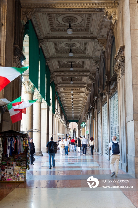 意大利米兰维多利亚二世拱廊(Galleria Vittorio Emanuele II)