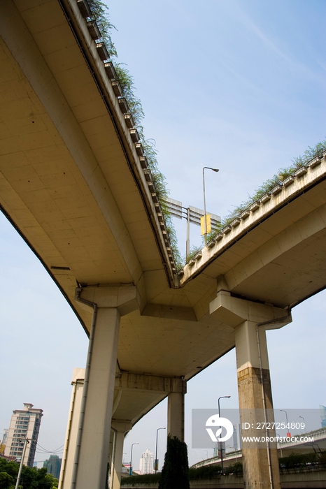 上海,延安路高架,立交桥