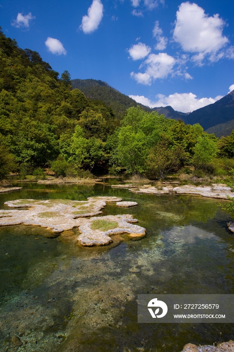 云南,白水台,